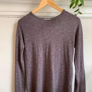 Ten tree slit in back cozy shirt